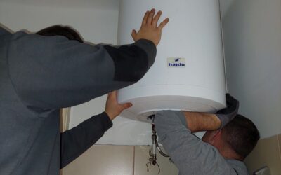 Régi Hajdu bojler cseréje új, energiatakarékos készülékre – villanybojler beszereléssel Budapesten.